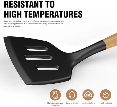 oannao Silicone Cooking Utensils Set Utensil Sets - Image 5