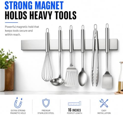 Modern Innovations 16 Inch Stainless Steel Magnetic Knife Bar - Image 2