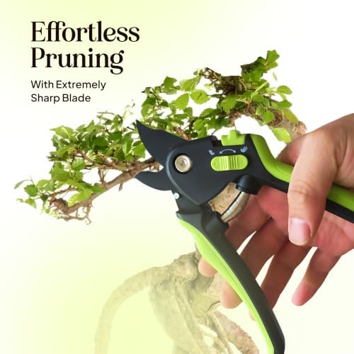 Ultra Sharp Pruning Shears Hedge Clipper – Cuts 3X Easier, Dual-Size Opening - Image 3