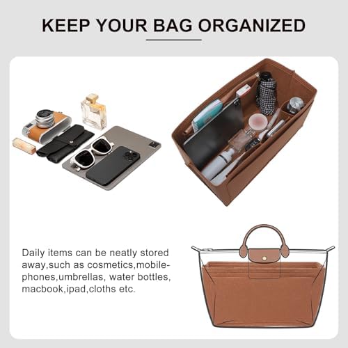 Tote Bag Organizer Insert for Longchamp LePliage L Travel Bag - Image 4
