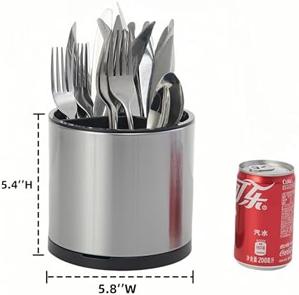 LIBODOUR Kitchen Utensil Holder, 360°Rotating - Image 3