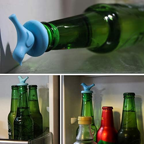 Little Bird Wine Bottle Stopper, Silicone Stoppers, Leak Proof, Decorative - Image 6