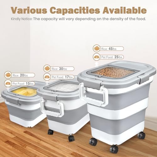 Komzon Rice Storage Container 20-30 lb, 17 lb Pet Dog Food Storage Container - Image 2