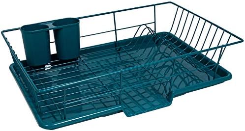 Sweet Home Collection Space-Saving 3-Piece Dish Drainer Rack Set: Efficient by SweetHomeCollection