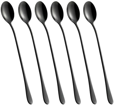 8 Inch Long Handle Iced Tea Spoons, 18/8 Stainless Steel Coffee Spoons by Unknown