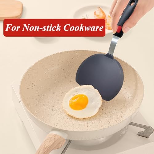 Silicone Spatula Turner, Wide Pancake Spatulas - Image 6