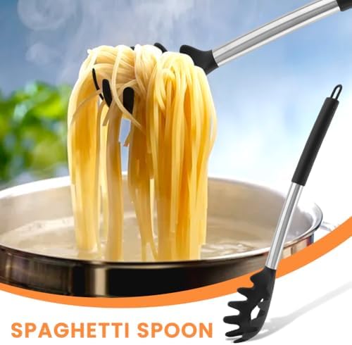3PCS Spaghetti Spoon, Pasta Fork and Tong, - Image 4