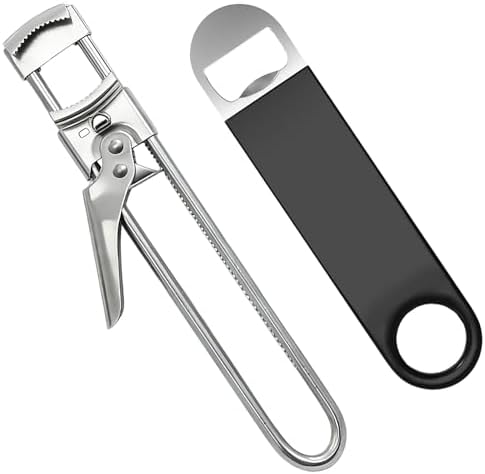 2 Pack Adjustable Jar Opener for Weak Hands, Stainless Steel Can Opener & Beer by GZLT
