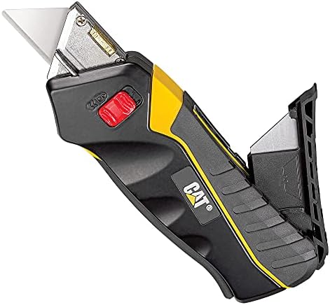 Cat Safety Utility Knife Box Cutter Self-Retracting, Squeeze Handle to Extend - Image 6