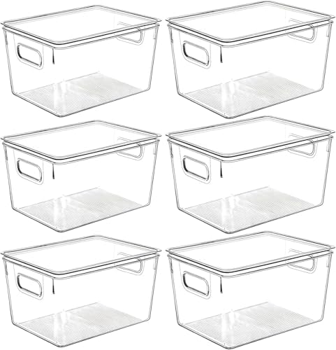 Clear Plastic Storage Bins by CONTROLKITCHEN