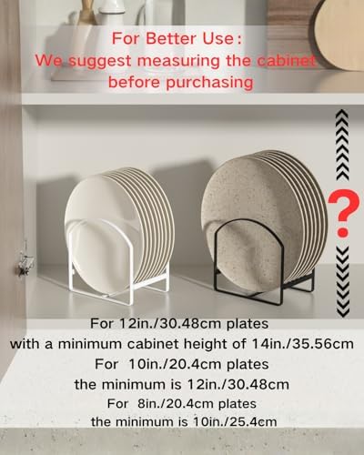 4 Pack Kitchen Plate Holder Organizer - Image 6