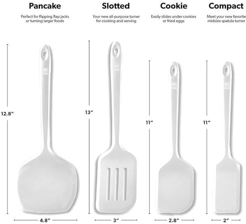 DI ORO Silicone Turner Spatula Set - Image 5