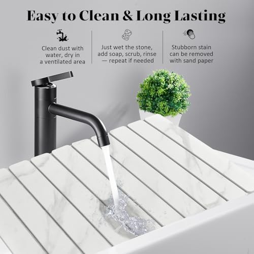 Large Stone Dish Drying Mat for Kitchen Counter, Non - Image 5