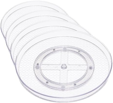 Amazon Basics Clear Lazy Susan Turntable Organizer by AmazonBasics