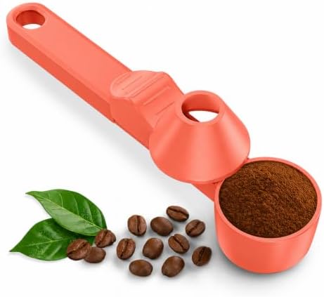 Coffee Scoop with Funnel for Ground Coffee & Protein Powder, 2 Tbsp by Unknown