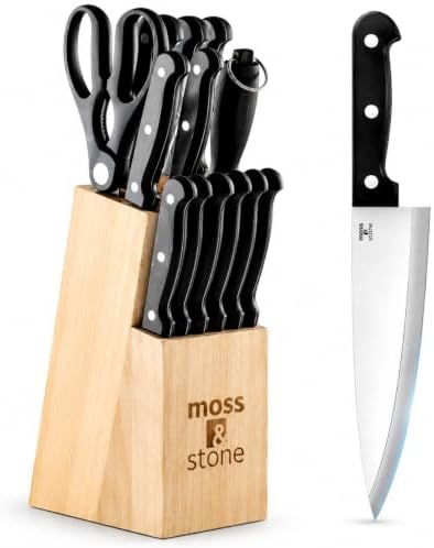 Moss & Stone 14 Pcs Kitchen Knife Set by Mossstone