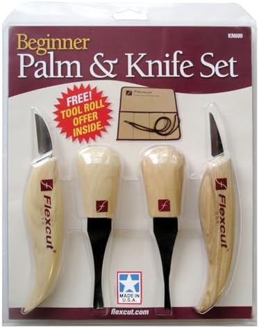 Flexcut Wood Carving Tools| Beginner Palm & Knife Set | 1095 High Carbon Steel - Image 2