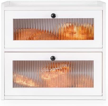 Sunhoo Bread Box for Kitchen Countertop Wooden Bread Storage Container Bin 2 by Sunhoo