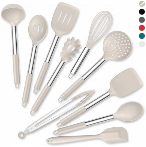 Onader Silicone Kitchen Utensils Set of 10, Cooking Utensils by Onader