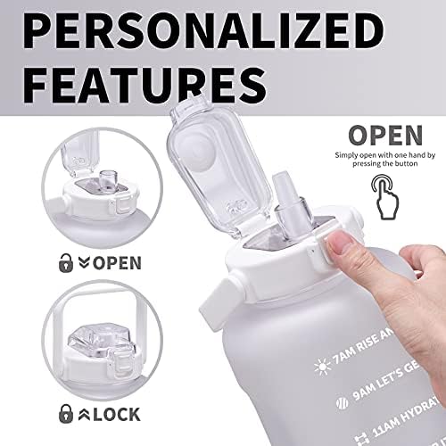 ST-YIBEN 64oz, 128oz Large Motivational Water Bottle - Image 3
