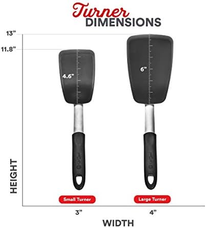 UpGood Silicone Turner Set 600ºF Heat Resistant - Image 2
