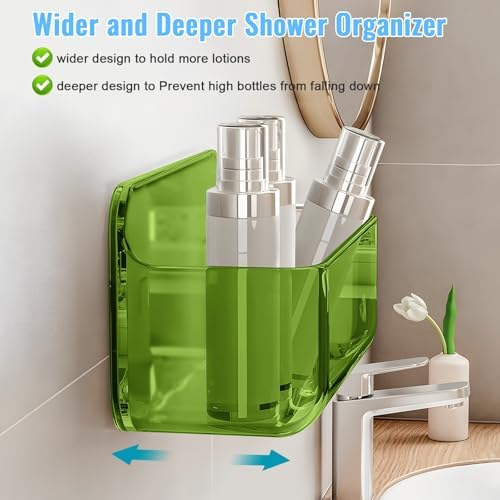 CGBE 2-Pack Cabinet Door Organizer, Self Adhesive Bathroom Shelves - Image 5