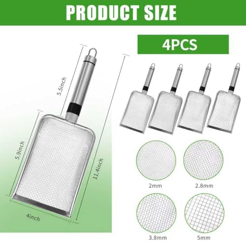 4 Pcs Gardening Soil Sifter, Portable Gardening Sifter - Image 2
