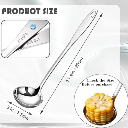 Stainless Steel Soup Ladle, Metal Ladle - Image 2