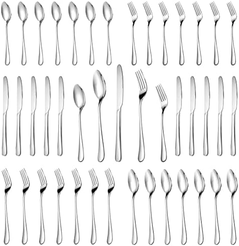 MUTNITT 30 Pcs Silverware Set Service by MUTNITT