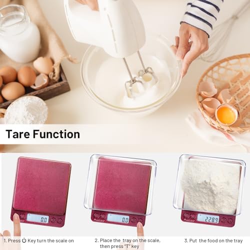 Fuzion Small Gram Scale 3000g, Digital Kitchen Food Scale, Gram and Ounce - Image 4