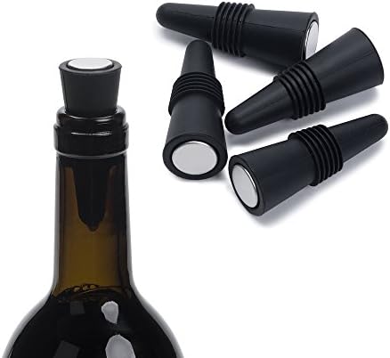 OHMAXHO Wine Stoppers, Silicone Wine Bottle stopper and Beverage Bottle Stoppers - Image 2