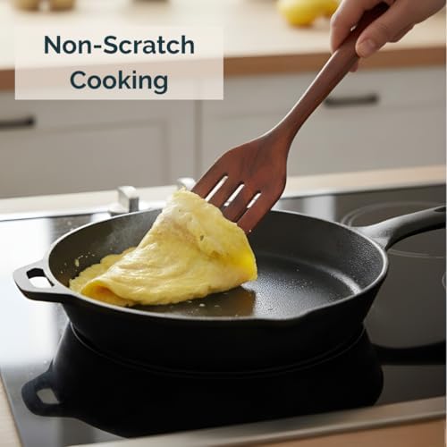 Wooden Utensil Set 9 PCS Hand-Crafted, Heat-Resistant, Non-Scratch & - Image 6