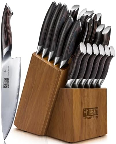 HOSHANHO 20PCS Knife Set, Ultra Sharp Japanese Kitchen Knife Set by HOSHANHO