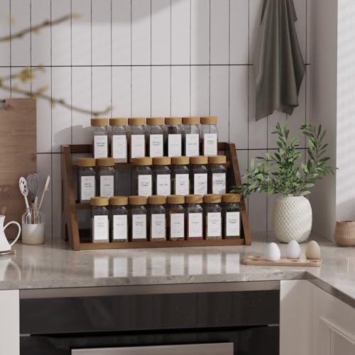 Bamboo Spice Rack Organizer -3-Tier Spice Rack by Unknown