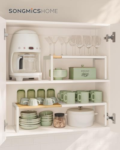 SONGMICS HOME Spice Rack, Expandable Cupboard Shelf Orgnizer - Image 2