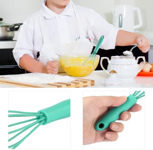 10-Piece Mini Multicolor Silicone Whisks - Image 4