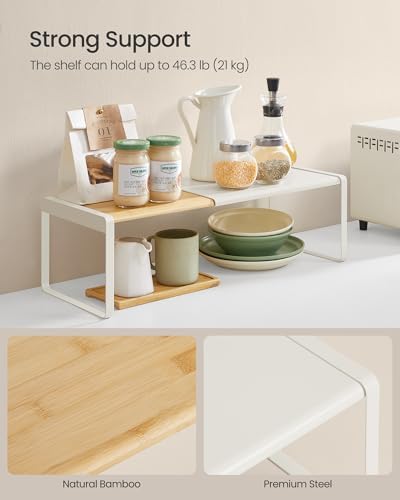 SONGMICS HOME Spice Rack, Expandable Cupboard Shelf Orgnizer - Image 5
