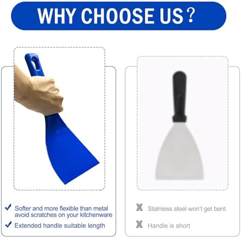 LRui Kitchen Professional Pizza Dough Scraper dough spatula, plastic flexible - Image 3
