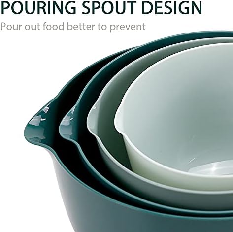 BoxedHome Plastic Mixing Bowl Set of 4, BPA free - Image 5