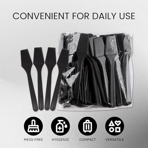 P 200pcs PANA Cosmetic Make Up Disposable Plastic 2.5" Spatulas Skin Care - Image 2
