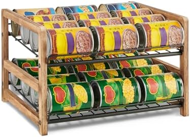 DGWJSU Can Organizer for Pantry 2-Tier, Holds up to 24 Cans Storage by DGWJSU