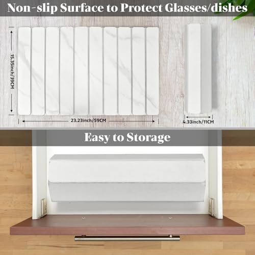 Large Stone Dish Drying Mat for Kitchen Counter, Non - Image 4