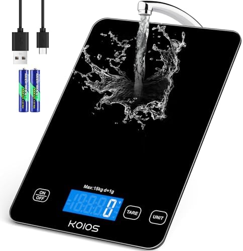 KOIOS Food Scale, 33lb/15Kg Digital Kitchen Scale by KOIOS