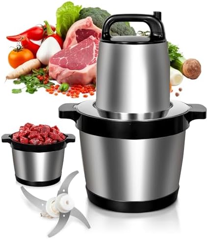 8L Meat Grinder for Home use, 1200W Large Food Processor，26-Cup Meat Grinder by Unknown