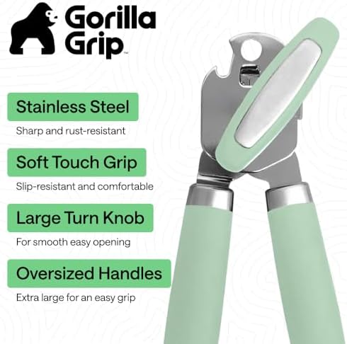 GORILLA GRIP Upgraded Model Stainless Steel Manual Can Opener - Image 2