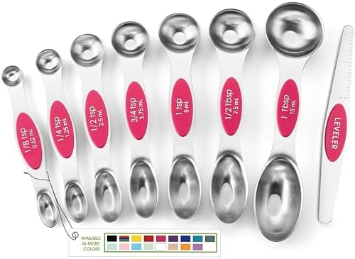Spring Chef Dual Sided Magnetic Measuring Spoons Set of 8 by SpringChef