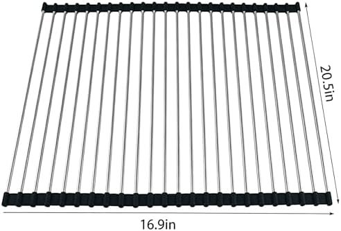 Ahyuan Roll up Dish Drying Rack Over The Sink Kitchen Roll up Sink Drying Rack - Image 6