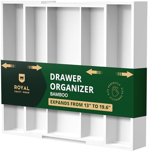 ROYAL CRAFT WOOD Luxury Bamboo Kitchen Drawer Organizer by ROYALCRAFTWOOD