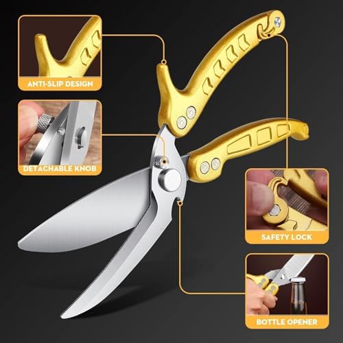 Dream Reach Poultry Shears Heavy Duty Kitchen Scissors - Image 4