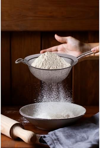 HIC Kitchen Fine Double Mesh Strainer, 18/8 Stainless Steel, - Image 3
